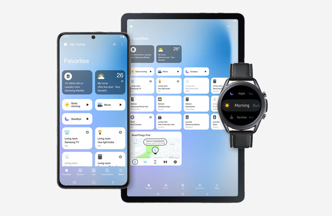 Check out the <br> SmartThings app